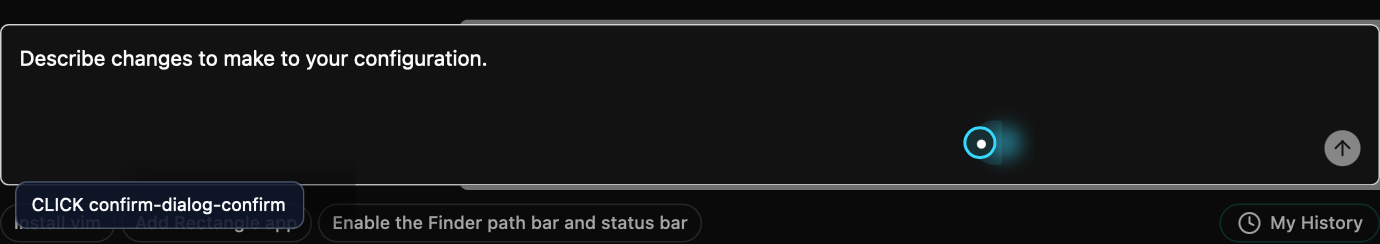 Webview frame timeline (source frames: action + 750ms throttle; deterministic assertions remain the gate) (focused proof; full-context screenshot is primary)