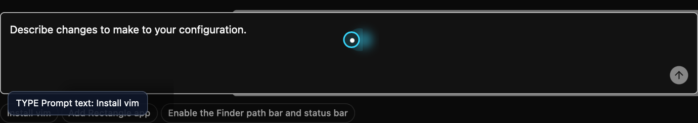 Selected at 2.8s, label "before-type-Prompt text"; stable visual state.