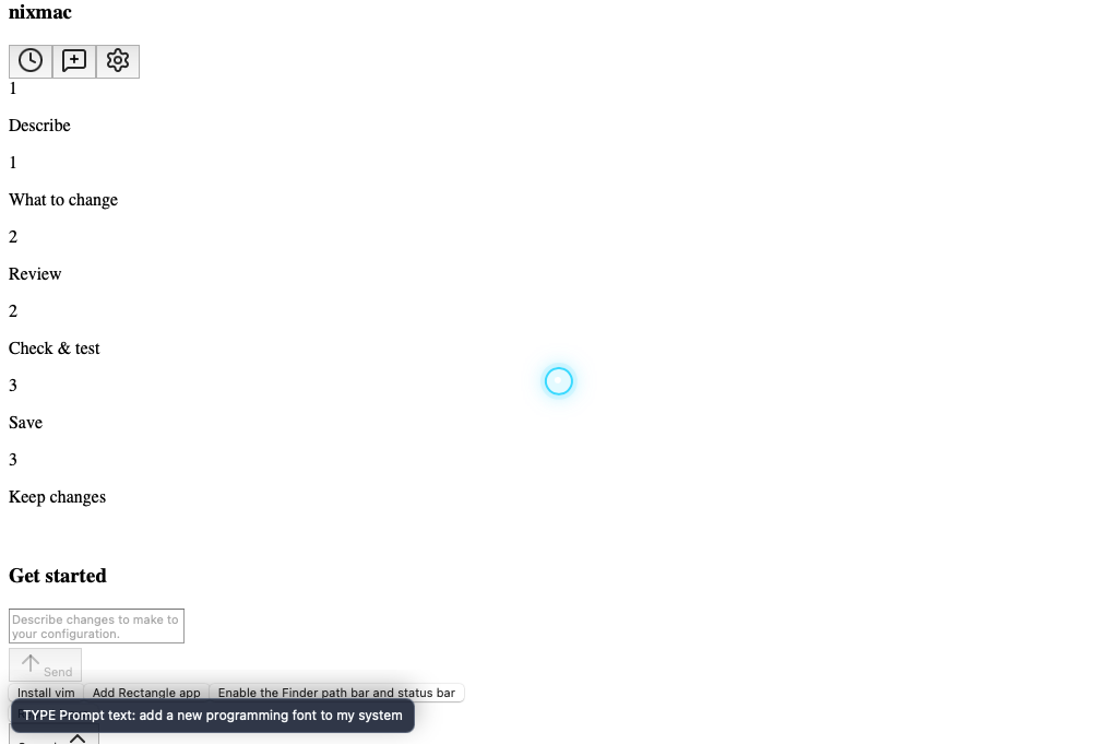 Selected at 1.3s, label "before-type-Prompt text"; stable visual state.